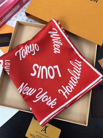 2018 louis vuitton top quality scarf L233 red