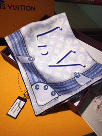 2018 louis vuitton top quality scarf L237 blue