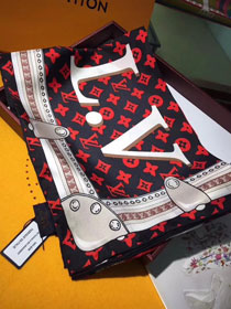 2018 louis vuitton top quality scarf L237 red
