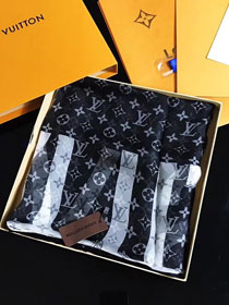 2018 louis vuitton top quality scarf L242 black&white