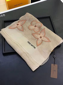 2018 louis vuitton top quality scarf L243 apircot