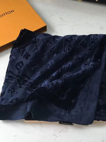 2018 louis vuitton top quality scarf L250 navy blue