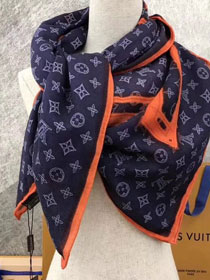 2018 louis vuitton top quality scarf L255 blue