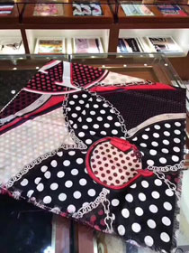 2018 louis vuitton top quality scarf L256 black&red