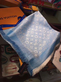 2018 louis vuitton top quality scarf L258 blue