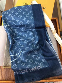2018 louis vuitton top quality scarf L261 navy blue