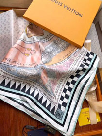 2018 louis vuitton top quality scarf L262 light blue