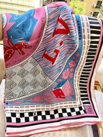 2018 louis vuitton top quality scarf L262 pink