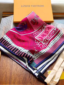 2018 louis vuitton top quality scarf L262 rose red