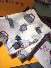 2018 louis vuitton top quality scarf L267 white