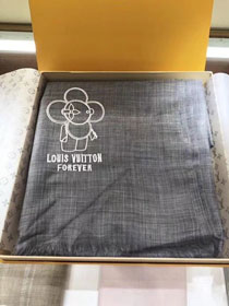 2018 louis vuitton top quality scarf L268 dark grey