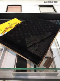 2018 louis vuitton top quality scarf L274 black&gold