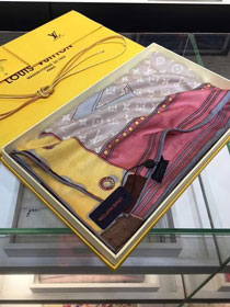 2018 louis vuitton top quality scarf L275 apricot