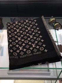 2018 louis vuitton top quality scarf L278 black