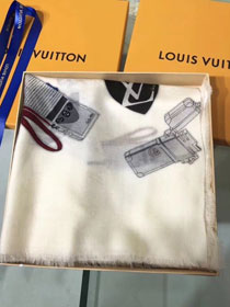 2018 louis vuitton top quality scarf L288 white