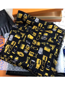 2018 louis vuitton top quality scarf L290 black