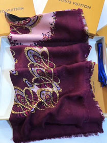 2018 louis vuitton top quality scarf L291 burgundy