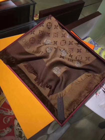 2018 louis vuitton top quality scarf L296 coffee
