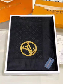 2018 louis vuitton top quality scarf L297 black