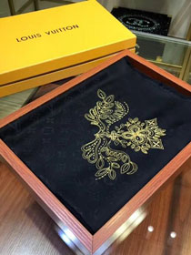 2018 louis vuitton top quality scarf L300 black