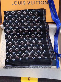 2018 louis vuitton top quality scarf L305 black&red