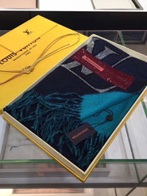 2018 louis vuitton top quality scarf L311 dark blue