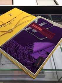 2018 louis vuitton top quality scarf L311 purple