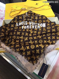 2018 louis vuitton top quality scarf L312 coffee