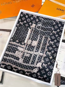 2018 louis vuitton top quality scarf L320 black