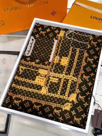 2018 louis vuitton top quality scarf L320 coffee