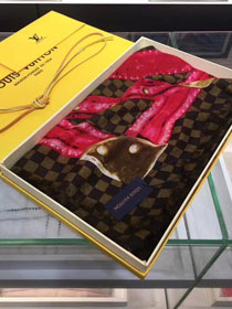 2018 louis vuitton top quality scarf L327 coffee