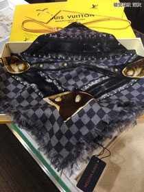 2018 louis vuitton top quality scarf L327 grey