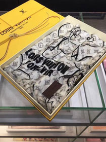 2018 louis vuitton top quality scarf L329 white