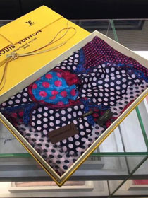 2018 louis vuitton top quality scarf L332 blue