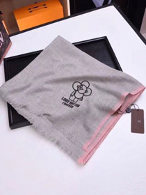 2018 louis vuitton top quality scarf L335 grey