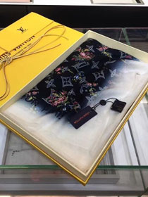 2018 louis vuitton top quality scarf L339 black