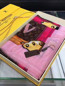 2018 louis vuitton top quality scarf L340 coffee