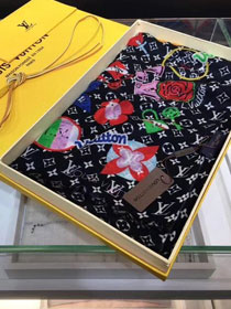 2018 louis vuitton top quality scarf L341 black