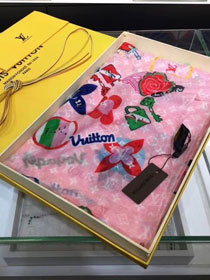 2018 louis vuitton top quality scarf L341 pink