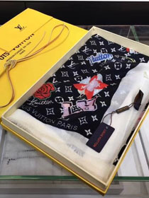 2018 louis vuitton top quality scarf L342 black
