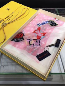 2018 louis vuitton top quality scarf L342 pink
