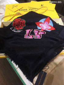 2018 louis vuitton top quality scarf L345 black