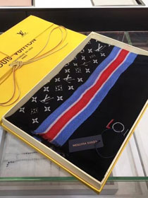 2018 louis vuitton top quality scarf L346 black