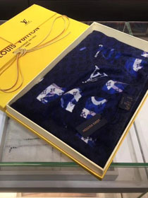 2018 louis vuitton top quality scarf L347 blue