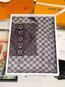 2018 louis vuitton top quality scarf L348 grey