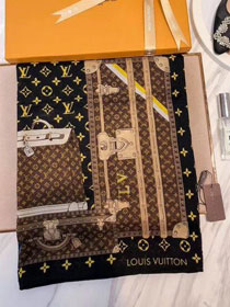 2018 louis vuitton top quality scarf L349 coffee