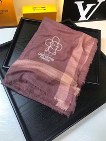 2018 louis vuitton top quality scarf L350 burgundy