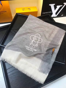 2018 louis vuitton top quality scarf L350 grey