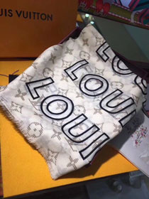 2018 louis vuitton top quality scarf L351 white