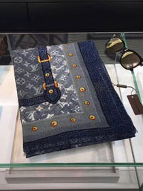 2018 louis vuitton top quality scarf L352 blue